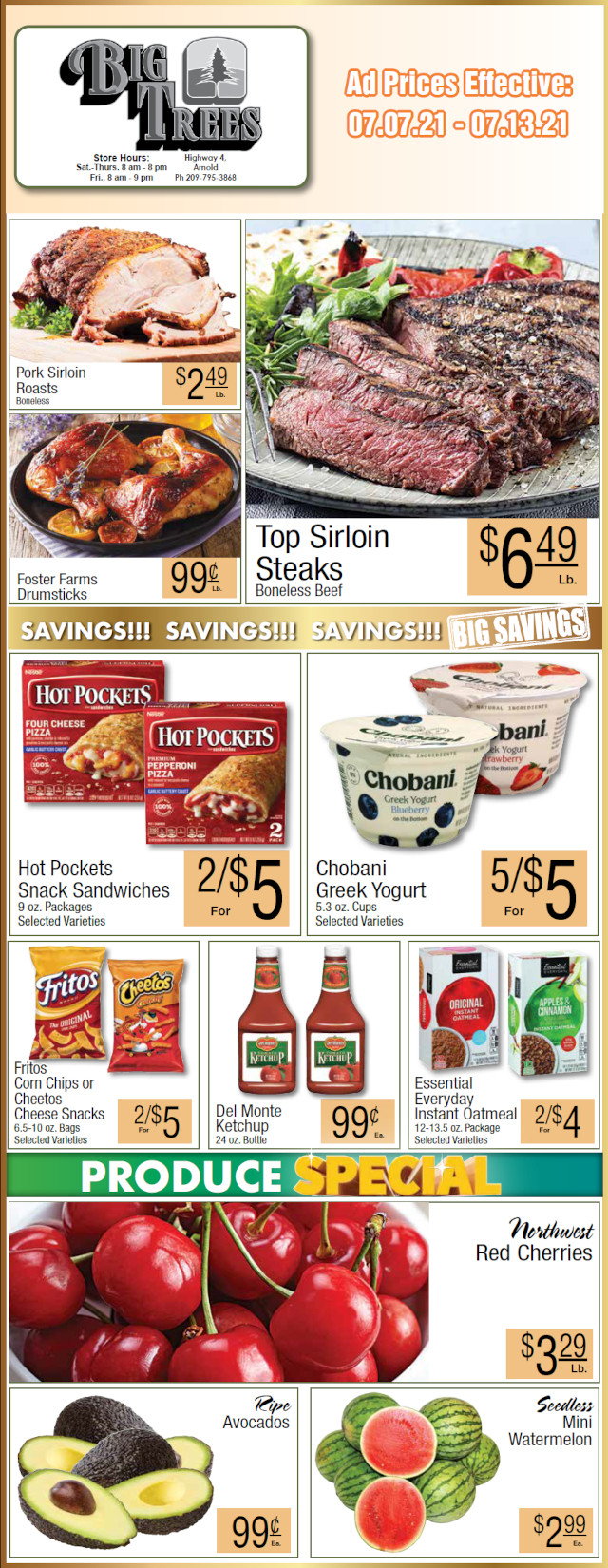 Big Trees Market Weekly Ad & Grocery Specials Through July 13th! Shop Local & Save!!