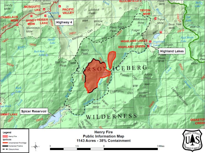 The Henry Fire Reaches 1,143 Acres & 38% Containment as of July 19th