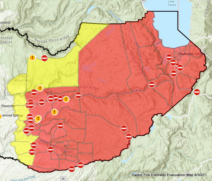 Time to Go SLT as All of South Lake Tahoe Now Under Mandatory Evacuation Orders