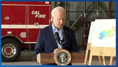 President Joe Biden Visits California for Wildfire Update