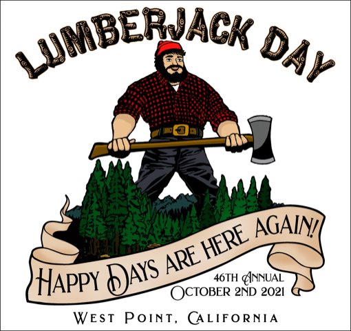 The 46th Annual Lumberjack Day is October 2nd, 2021!