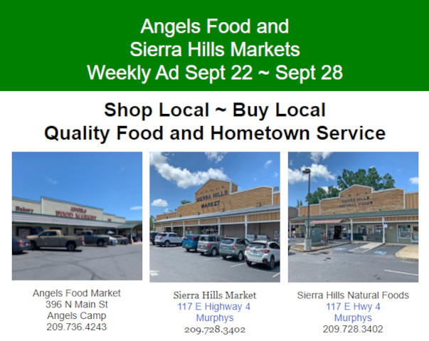 Angels Food and Sierra Hills Markets Weekly Ad Sept 22 ~ Sept 28