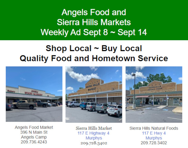 Angels Food and Sierra Hills Markets Weekly Ad Sept 8 ~ Sept 14