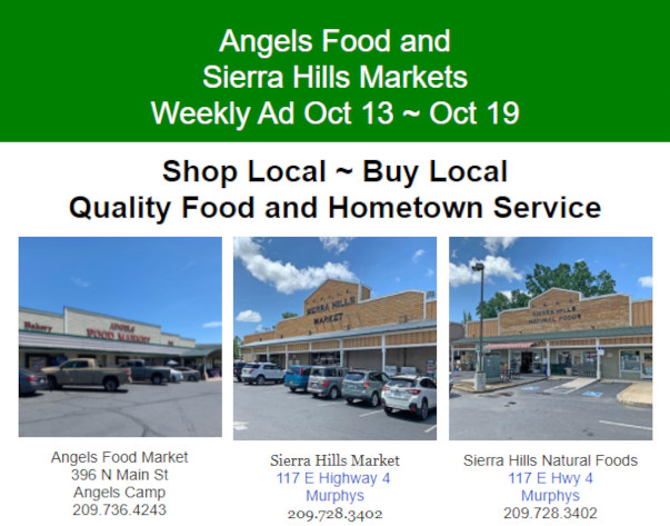 Angels Food and Sierra Hills Markets Weekly Ad October 13 ~ Oct 19