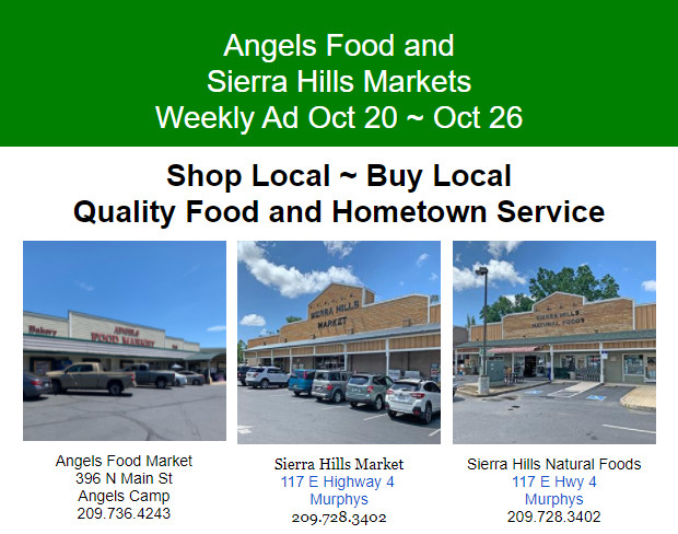 ﻿Angels Food and Sierra Hills Markets Weekly Ad Through Oct 26