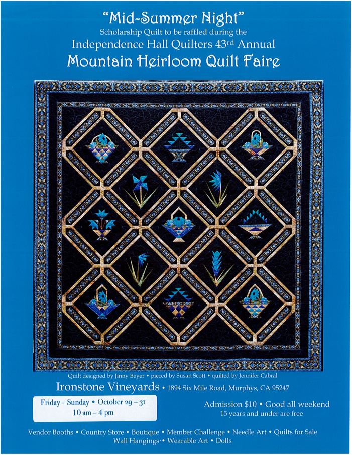 The 43 Annual Independence Hall Quilters Mountain Heirloom Quilt Faire! (Final Day)