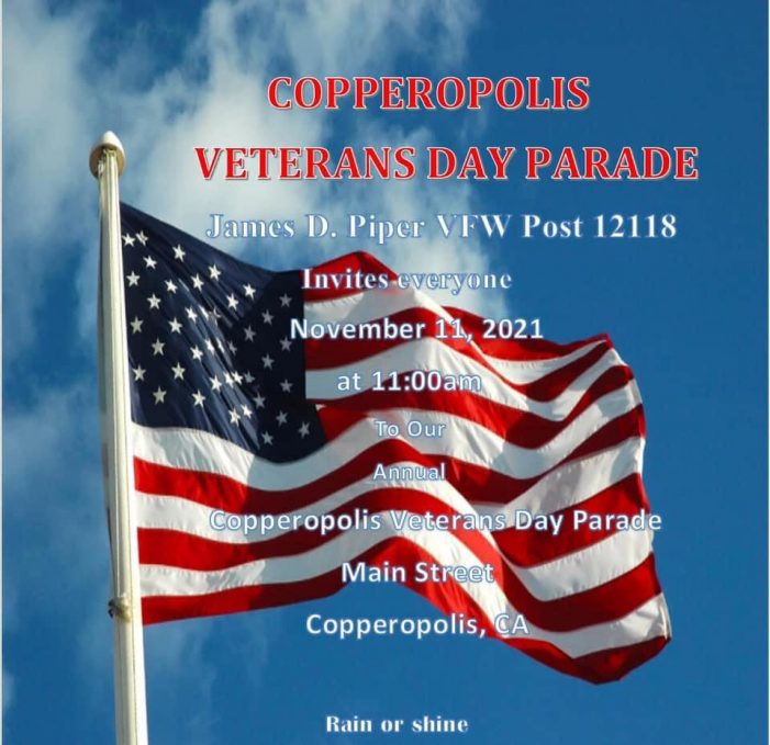 Veteran’s Day Parade Downtown Copperopolis