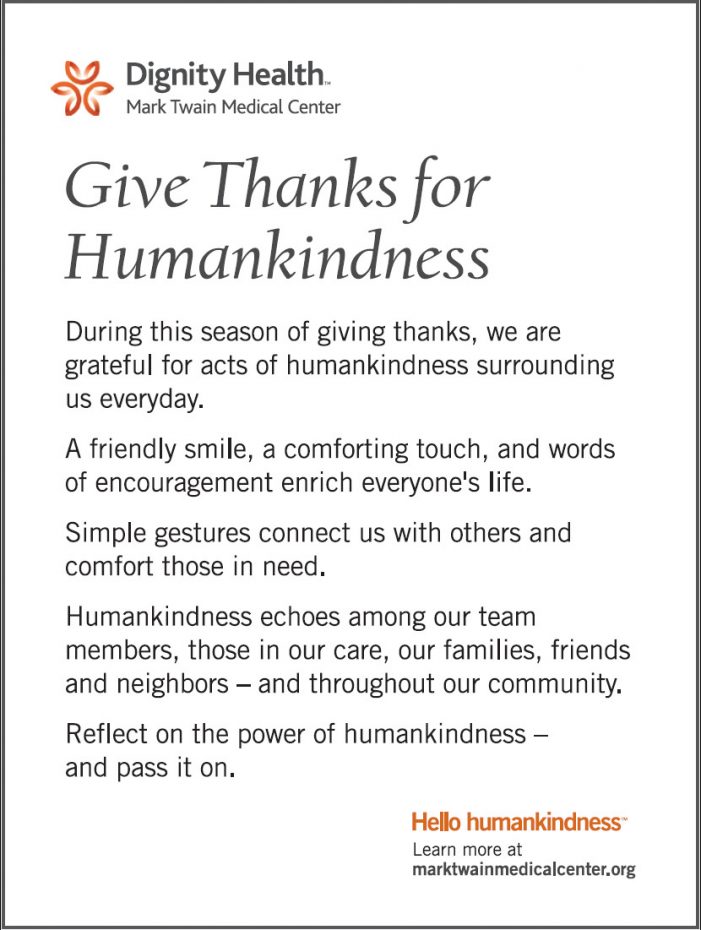 Give Thanks for Humankindness