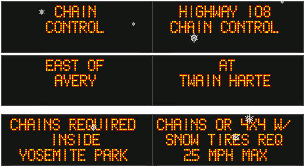 A White Christmas Brings Chain Controls on Hwys 4, 88, 108 & 120
