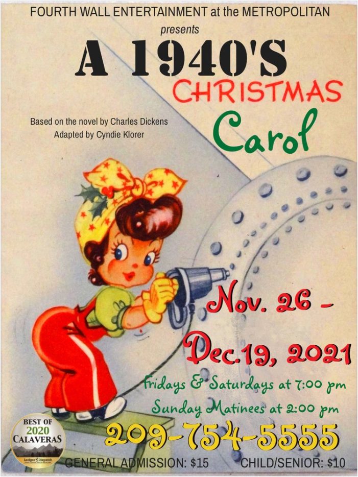 A 1940’s Christmas Carol at the Met…(Closing Day Don’t Miss It!!)