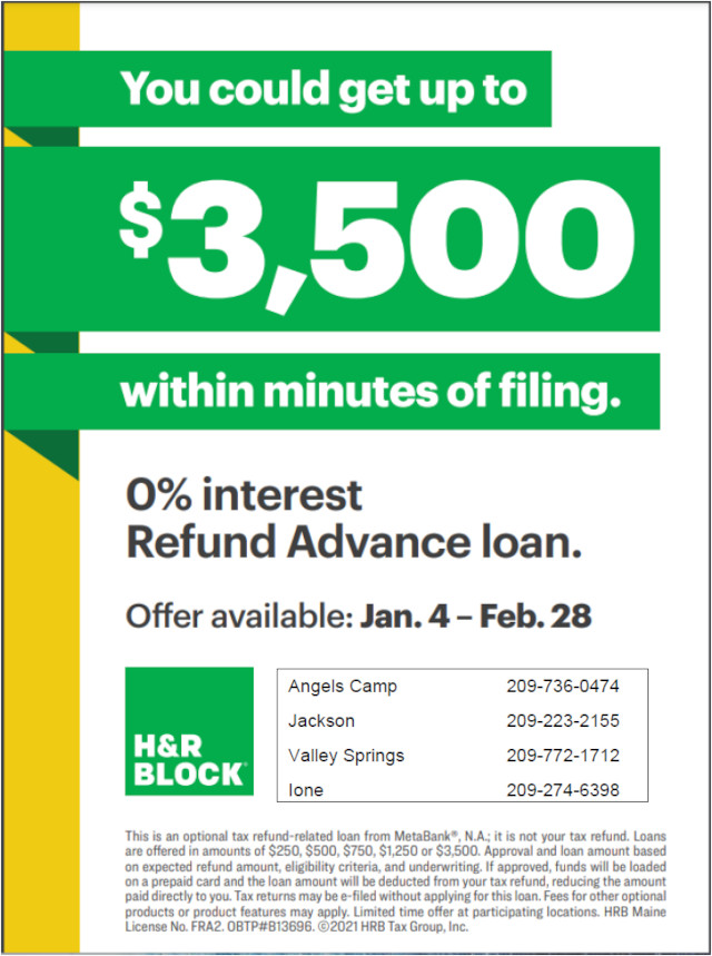 Up To $3,500 Within Minutes of Filing at Your Local H&R Block Office