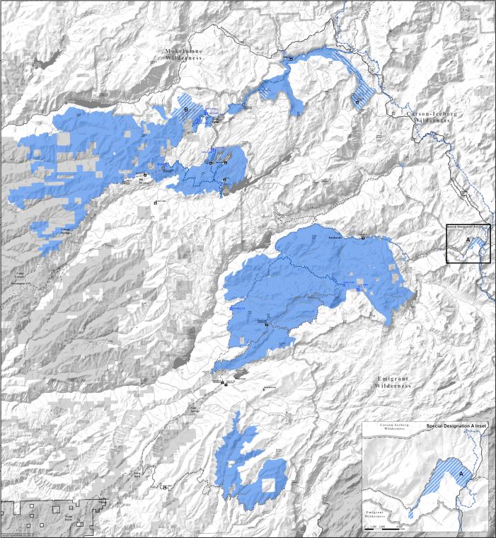 The Stanislaus National Forest Over-Snow Vehicle Use Designation Map Now in Effect