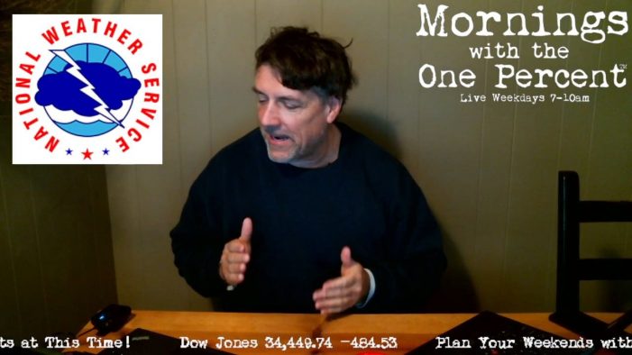 Mornings with the One Percent™ Live Weekdays 7-10am, This Morning’s Replay is Below