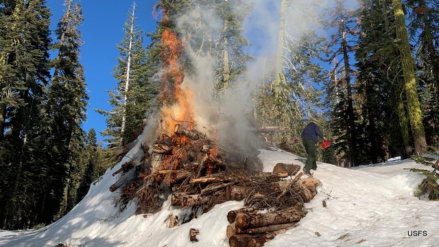 Smoke May be Seen as Pile Burning Continues in High Country