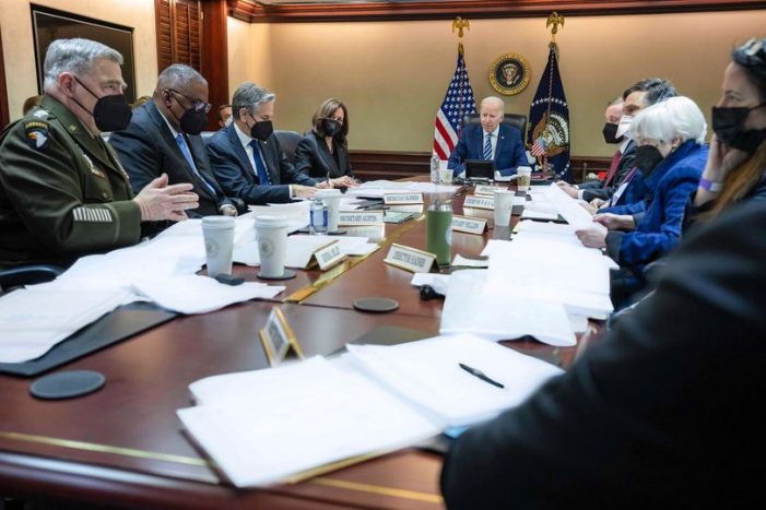 President Biden Convened National Security Council on Russian Invasion of Ukraine