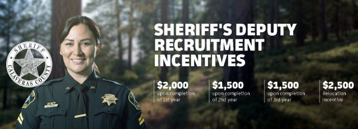 Great Career, Great County.  Live & Play Where You Work at Calaveras Sheriff’s Office