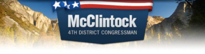 House Republican Leader Rep. Kevin McCarthy and California Republican House Delegation Endorses Rep. Tom McClintock