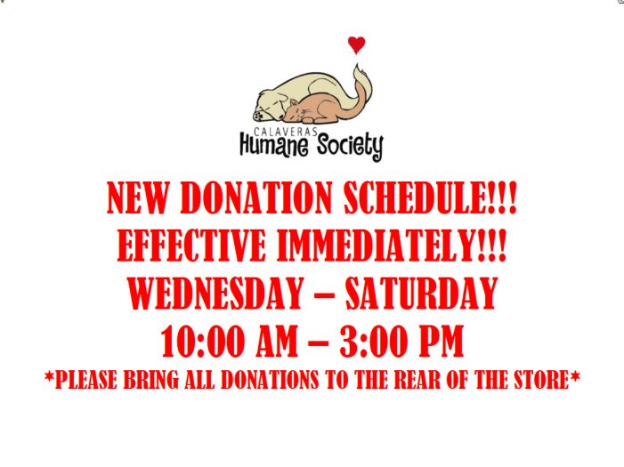 Additional Donation Days at CHS Thrift Arnold