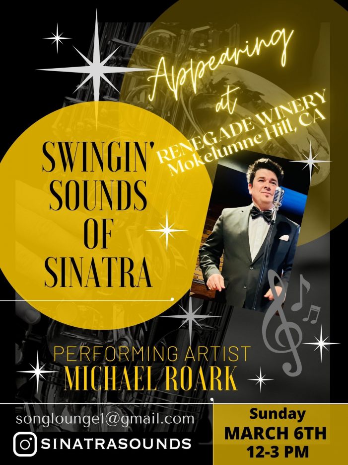 Swingin’ Sounds of Sinatra Appearing at the Renegade Winery