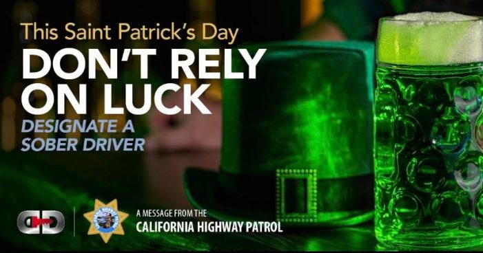 CHP Sonora Say’s Not a Four Leaf Clover Protect You from a DUI