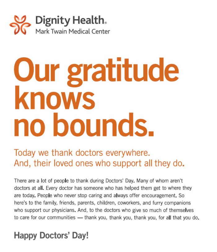 Mark Twain Medical Center’s Gratitude to Doctors Everywhere Knows No Bounds