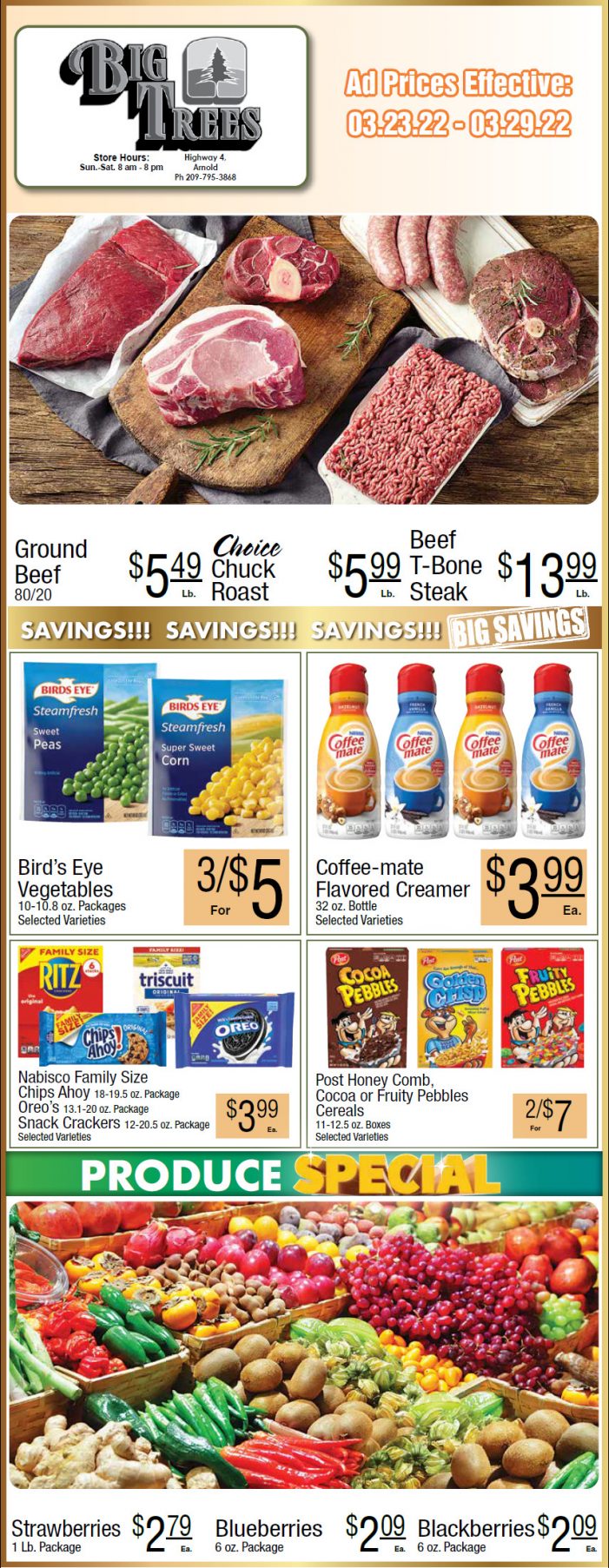 Big Trees Market Weekly Ad & Grocery Specials March 23rd Through March 29th! Shop Local & Save!