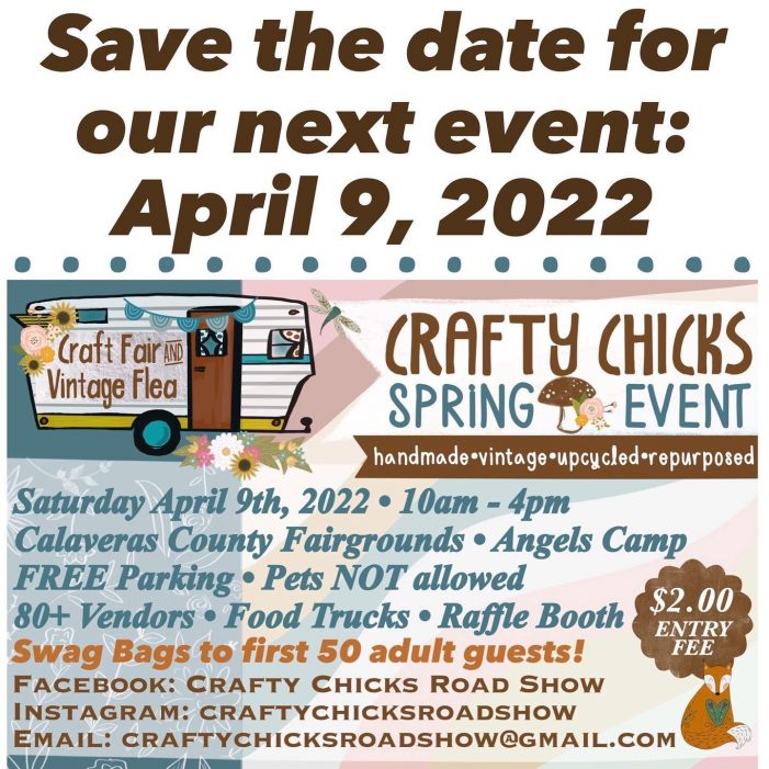 Head on Out to The Crafty Chicks Roadshow Today Saturday, April 9th, 2022.