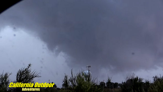 Video from Kevin Strey of California Outdoor Adventures of this Afternoon’s Storm