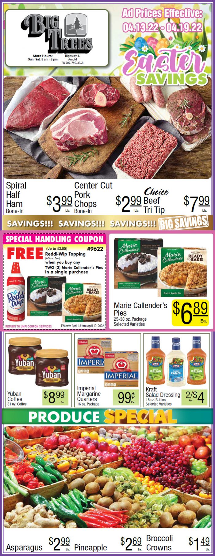 Big Trees Market Weekly Ad & Grocery Specials April 13th Through April 19th! Shop Local & Save!