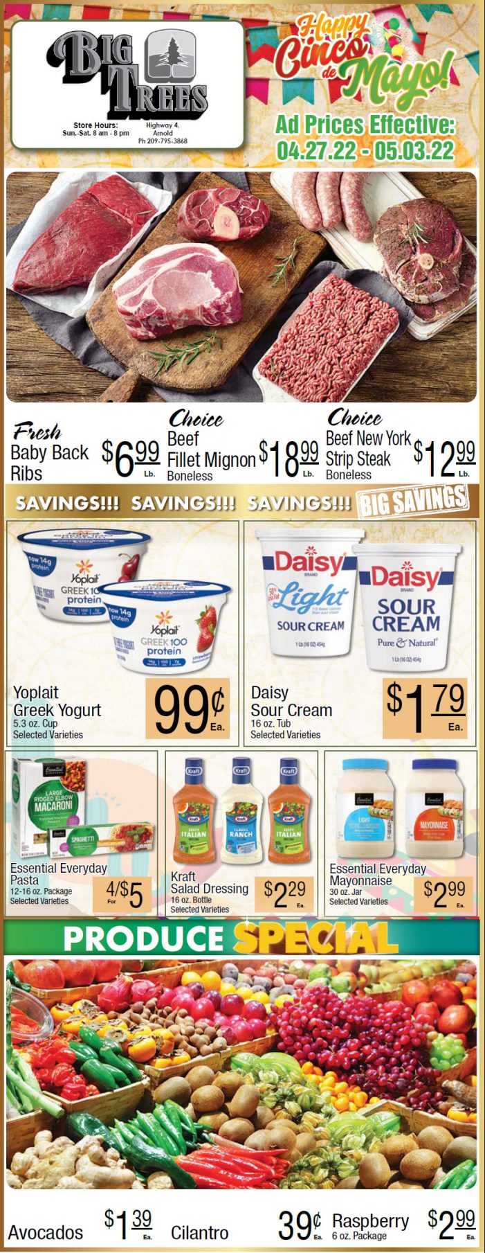 Big Trees Market Weekly Ad & Grocery Specials April 27th Through May 3rd! Shop Local & Save!