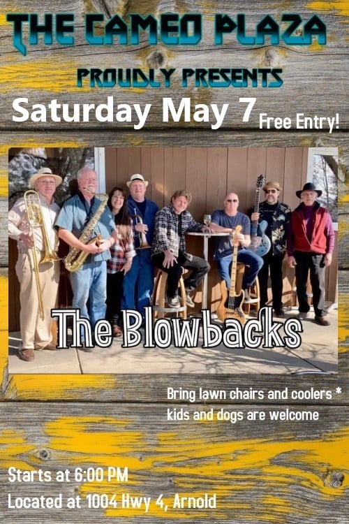 The Blowbacks Kick Off the 2022 Cameo Plaza Concert Series