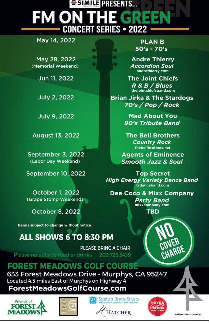 FM on the Green Concert Series Starts May 14th