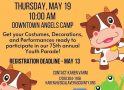 The 75th Annual Youth Parade is May 19 at 10am!  Don't Miss It!