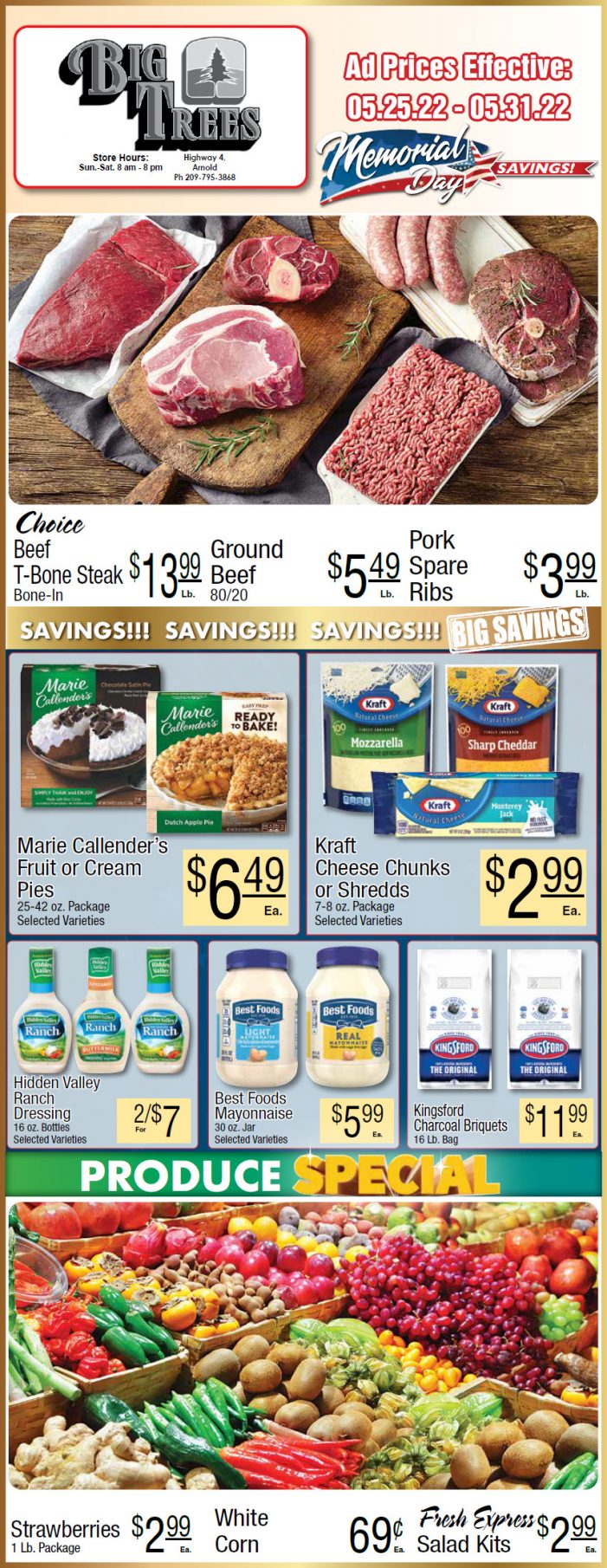 Big Trees Market Weekly Ad & Grocery Specials May 25th Through May 31st! Shop Local & Save!
