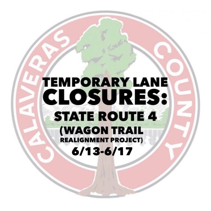 Temporary Lane Closure Planned on Hwy 4 Wagon Trail Project