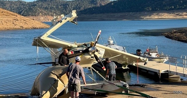Sheriff’s Departments Successfully Recover Pontoon Plane from New Melones