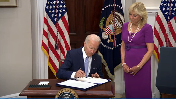 President Biden at Signing of S.2938, the Bipartisan Safer Communities Act