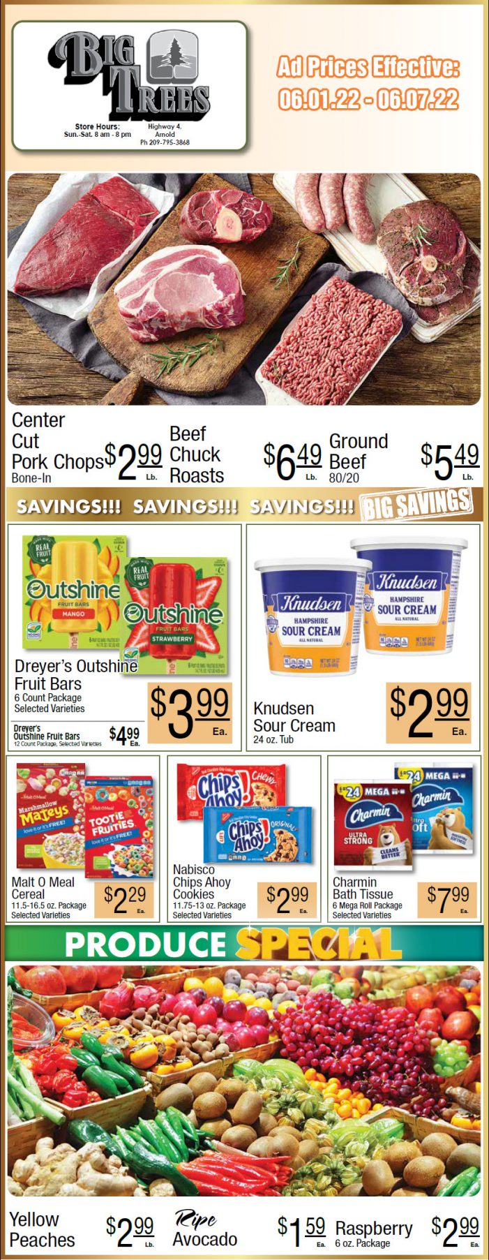 Big Trees Market Weekly Ad & Grocery Specials June 1 – 7!  Shop Local & Save!