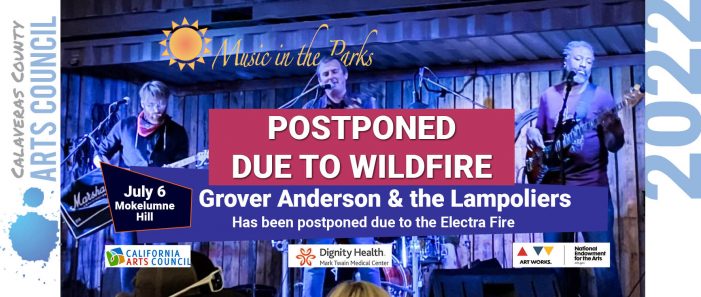 Grover Anderson & the Lampoliers has Been Postponed Due to the Electra Fire