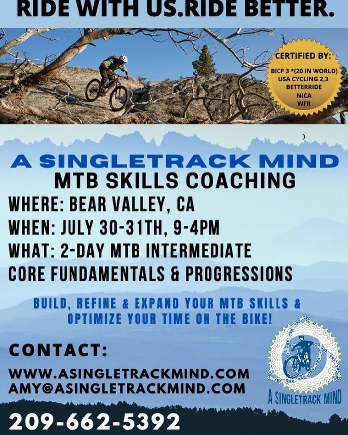 Mountain Biking Skills Training This Weekend in Bear Valley