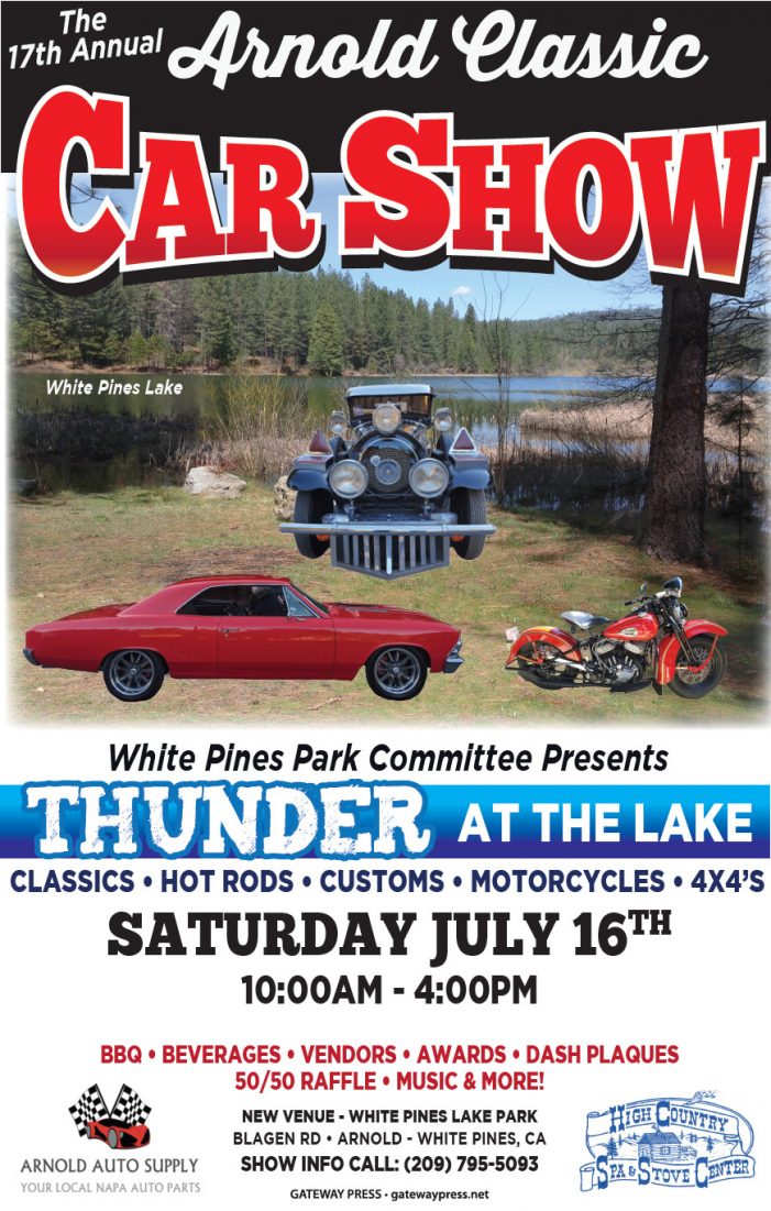The 17th Annual Arnold Classic Car Show is July 16th
