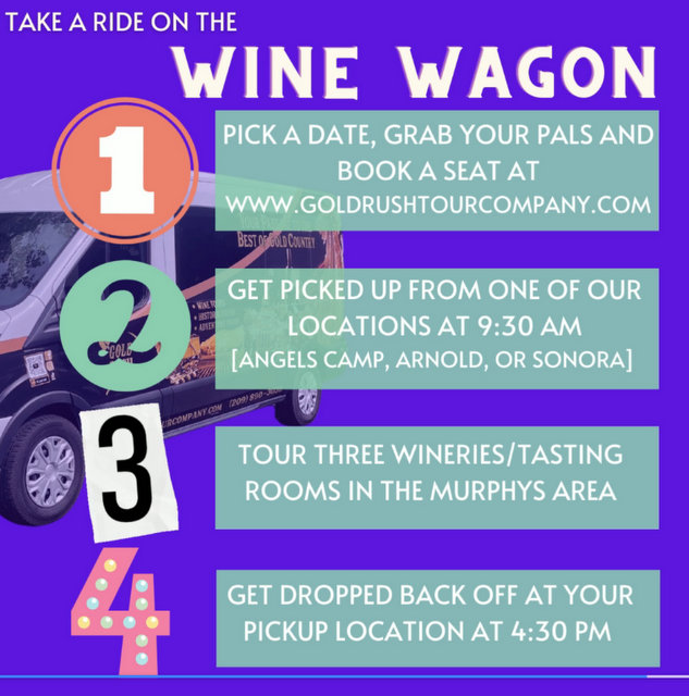 Book your tickets for the Wine Wagon!