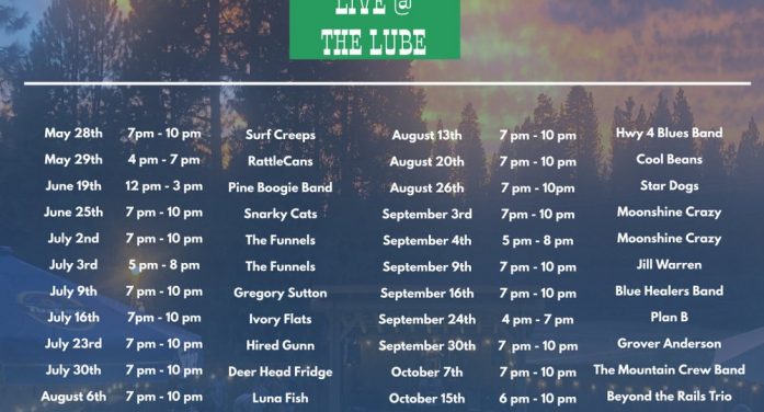 Live Music this Weekend at the Lube Room!
