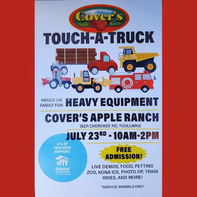 Touch-A-Truck at Cover’s Apple Ranch This Saturday!