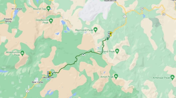 Slide Closes Hwy 4 Closed Over Ebbetts Pass