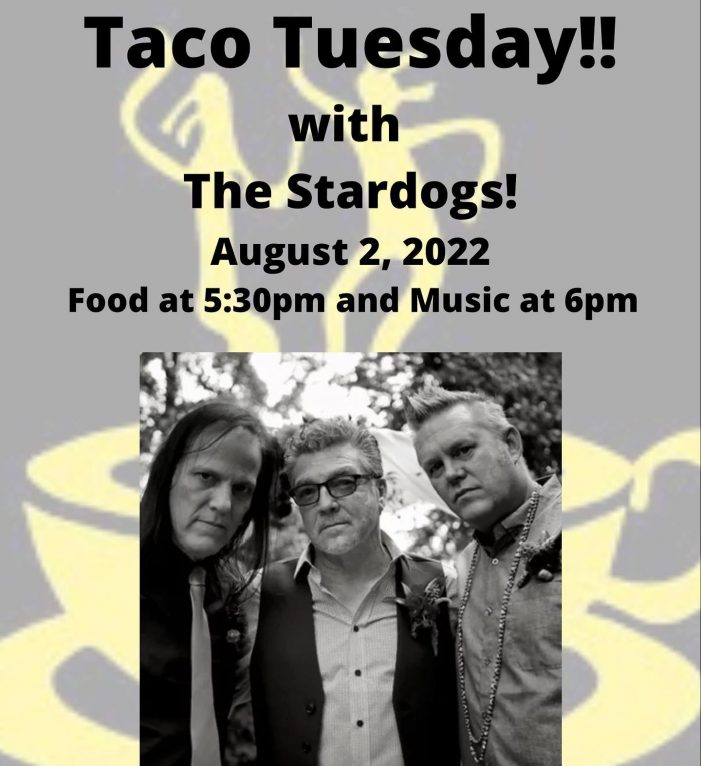 It’s Taco Tuesday at Bistro Espresso.  Great Food, Drinks, Live Music & Ice Cream for Dessert!