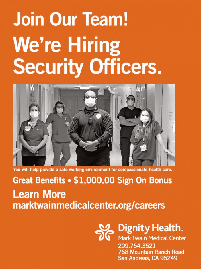 Join the Dignity Health Mark Twain Medical Center Team!