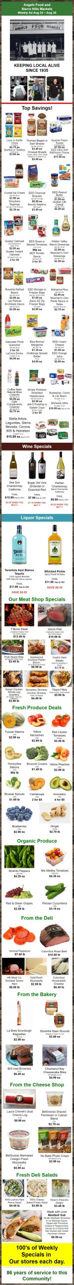 Angels Food and Sierra Hills Markets Weekly Ad Aug 24 ~ Aug 30