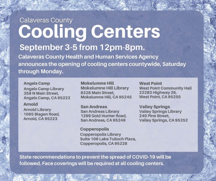 Calaveras Connect Can Connect You to a Cooling Center