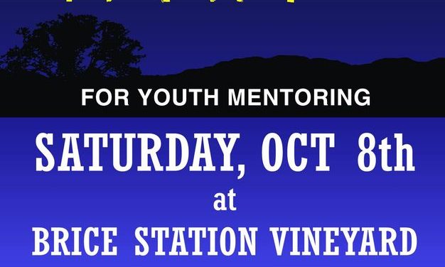 It’s Time to PARTY for Youth Mentoring!  Saturday, October 8, 2022, at Brice Station Vineyards